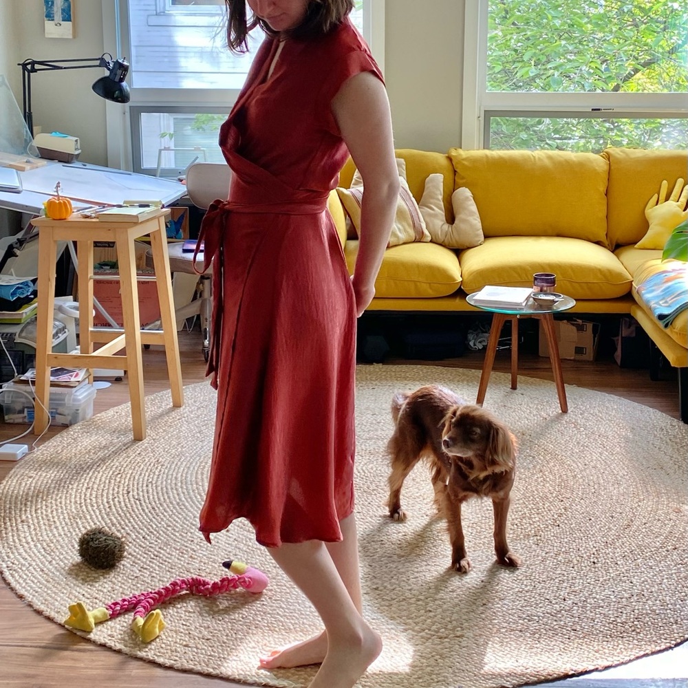 Alter Francis Dress in Brick XS